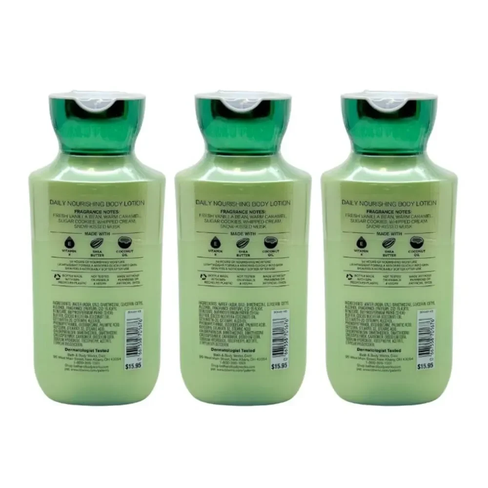 Bath & Body Works VANILLA BEAN NOEL Body Lotion Pack of 3 (2023 Edition) - Picture 3 of 4